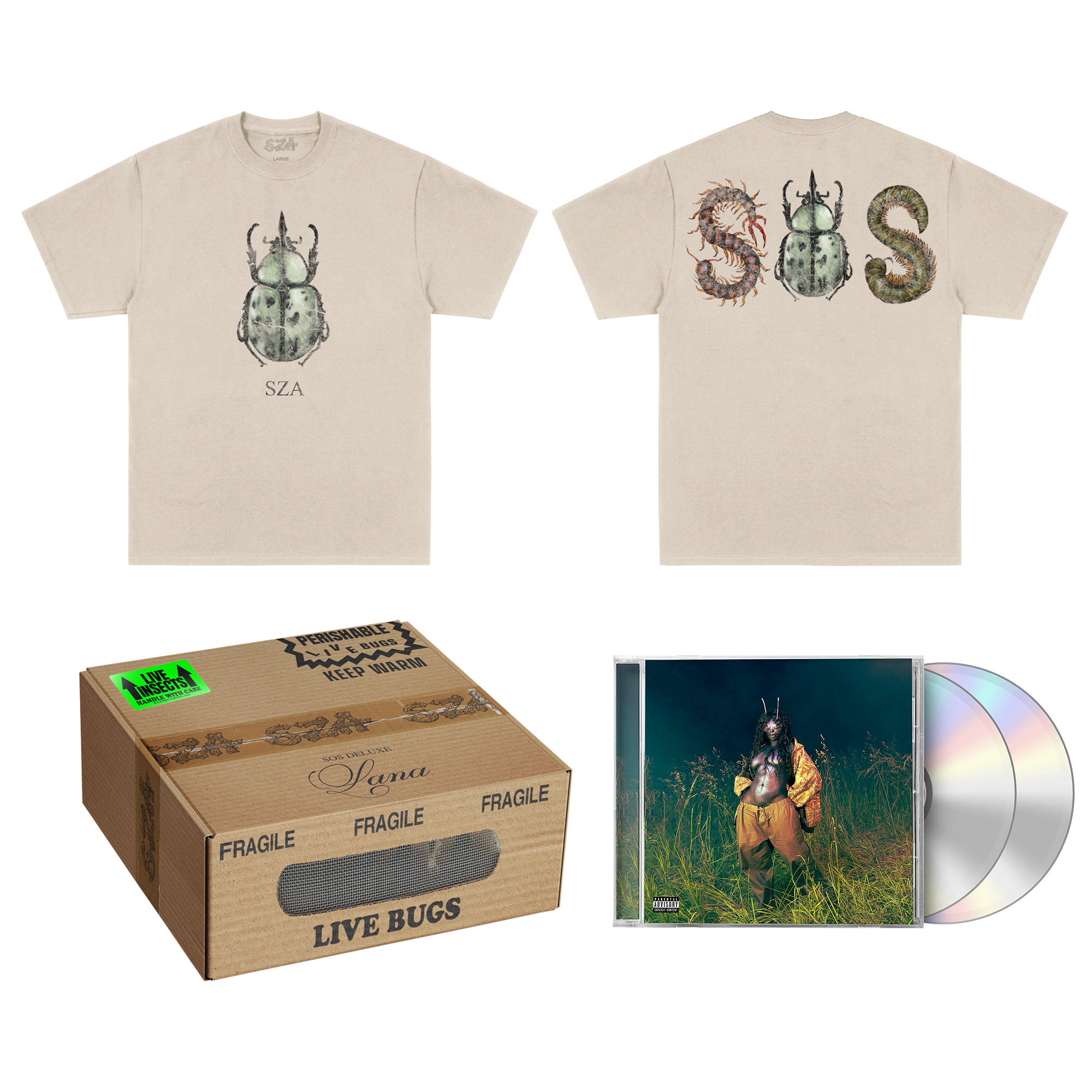 SOS Deluxe Natural Beetle Tee Box Set